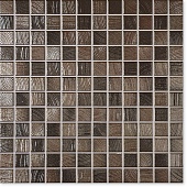 Керамическая мозаика Jasba Senja Pure 24x24x6,5 мм, цвет wenge-metallique