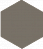 Метлахская плитка шестигранник Zahna 100/115x15 мм №06 графитовый