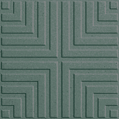 Метлахская плитка Zahna 150x150x11 мм №07 зеленый Classic